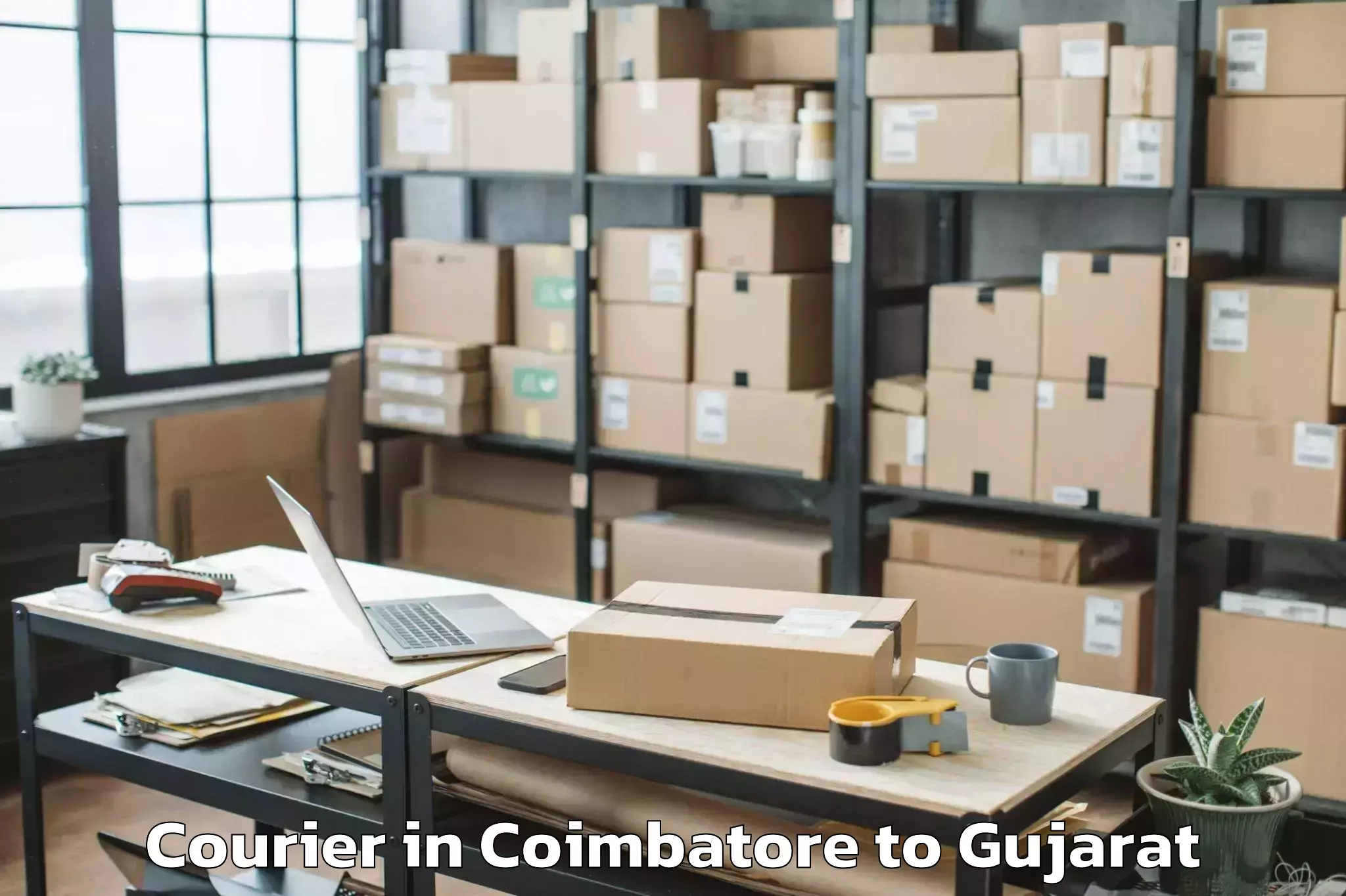 Get Coimbatore to Bharuch Courier